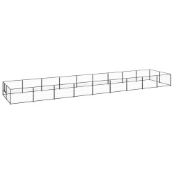 Chenil Noir 18 m² Acier 