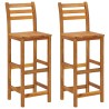Ensemble de bar 3 pcs Bois d'acacia massif 