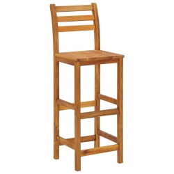 Ensemble de bar 3 pcs Bois d'acacia massif 