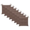 Chaises pliables d'extérieur lot de 8 et coussins Bois d'acacia 