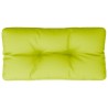 Coussin de palette vert vif 80x40x12 cm tissu 