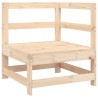 Salon de jardin 6 pcs bois de pin massif 