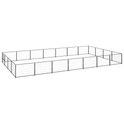 Chenil Noir 28 m² Acier 