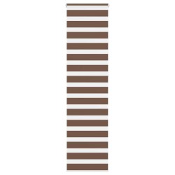 Store zèbre marron 60x230 cm largeur du tissu 55,9 cm polyester 