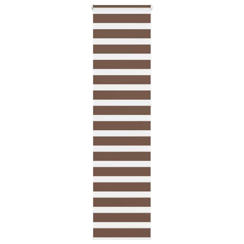 Store zèbre marron 60x230 cm largeur du tissu 55,9 cm polyester 