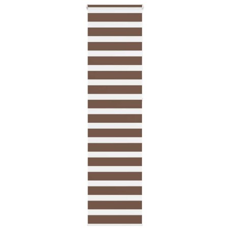 Store zèbre marron 60x230 cm largeur du tissu 55,9 cm polyester 
