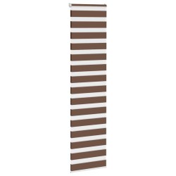 Store zèbre marron 60x230 cm largeur du tissu 55,9 cm polyester 