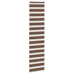 Store zèbre marron 60x230 cm largeur du tissu 55,9 cm polyester 