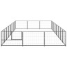 Chenil Noir 24 m² Acier 