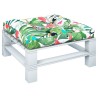 Coussin de palette multicolore 80x80x12 cm tissu 