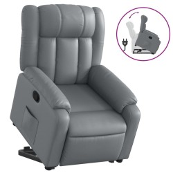Fauteuil inclinable Gris Similicuir 