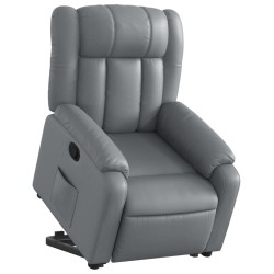 Fauteuil inclinable Gris Similicuir 