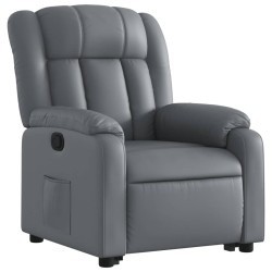 Fauteuil inclinable Gris Similicuir 