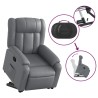 Fauteuil inclinable Gris Similicuir 