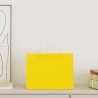 Sacs en papier 50 pcs avec poignées jaune 32x17x25 cm 