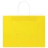 Sacs en papier 50 pcs avec poignées jaune 32x17x25 cm 