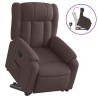 Fauteuil inclinable marron foncé tissu 