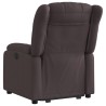 Fauteuil inclinable marron foncé tissu 