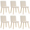Chaises à manger lot de 6 Lin 