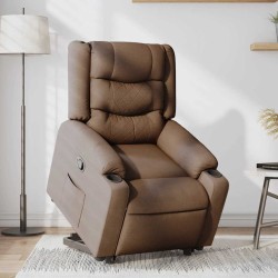 Fauteuil inclinable Marron Tissu 