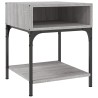 Table de chevet sonoma gris 40x41x50 cm bois d'ingénierie 