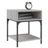 Table de chevet sonoma gris 40x41x50 cm bois d'ingénierie 