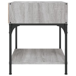 Table de chevet sonoma gris 40x41x50 cm bois d'ingénierie 
