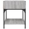 Table de chevet sonoma gris 40x41x50 cm bois d'ingénierie 