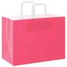 Sacs en papier 50 pcs avec poignées rose 32x17x25 cm 