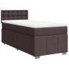 Sommier à lattes de lit avec matelas Marron foncé 80x200 cm 
