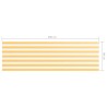 Écran de balcon Blanc et jaune 90x300 cm Tissu Oxford 