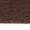 Tapis fait à la main Jute Rond 90 cm Marron 