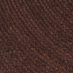 Tapis fait à la main Jute Rond 90 cm Marron 