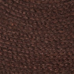 Tapis fait à la main Jute Rond 90 cm Marron 