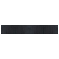 Tapis rectangulaire noir 60x400 cm bambou 