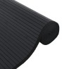 Tapis rectangulaire noir 60x400 cm bambou 