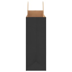 Sacs en papier 50 pcs avec poignées noir 32x17x44 cm 