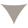 Voile d'ombrage 160 g/m² triangulaire gris clair 5x5x6 m PEHD 