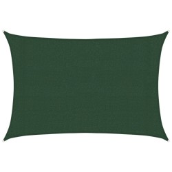 Voile d'ombrage 160 g/m² Vert foncé 3x4 m PEHD 