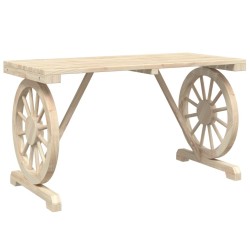 Ensemble à manger de jardin 3 pcs bois de sapin massif 