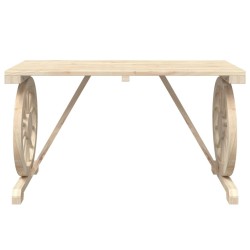Ensemble à manger de jardin 3 pcs bois de sapin massif 