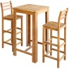 Table et chaises de bar 3 pcs Bois d'acacia massif 