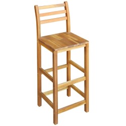 Table et chaises de bar 3 pcs Bois d'acacia massif 