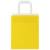 Sacs en papier 50 pcs avec poignées jaune 18x8x22 cm 