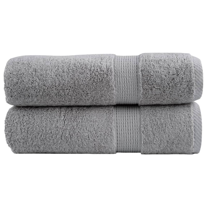 Essuie-mains de qualité supérieure SOLUND 2 pcs gris 600 g/m² 