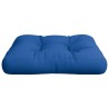 Coussin de palette bleu 58x58x10 cm tissu 