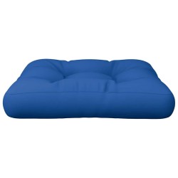 Coussin de palette bleu 58x58x10 cm tissu 