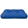 Coussin de palette bleu 58x58x10 cm tissu 