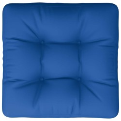 Coussin de palette bleu 58x58x10 cm tissu 