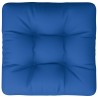 Coussin de palette bleu 58x58x10 cm tissu 